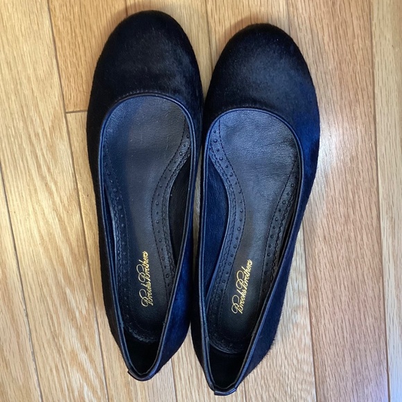 Brooks Brothers Black Calf Hair Ballet Flats size 6.5 New in box - Picture 8 of 11